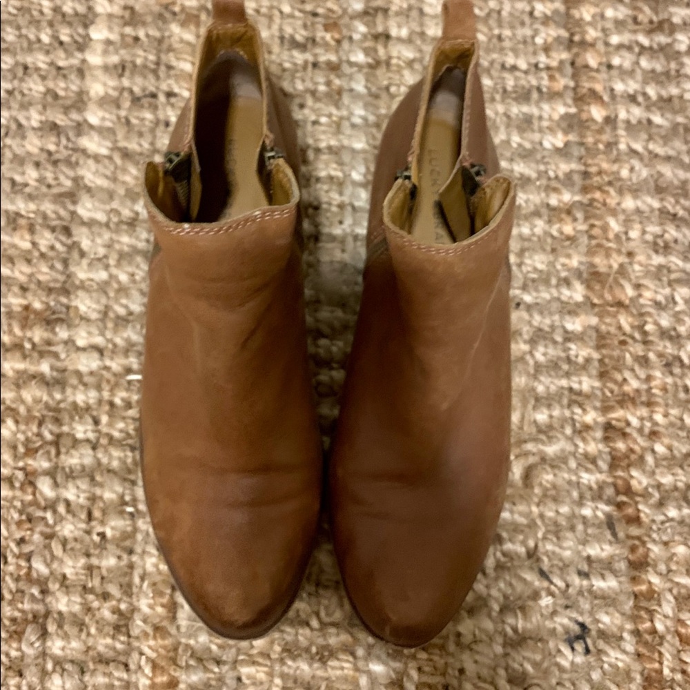 Lucky Brand leather booties size 11